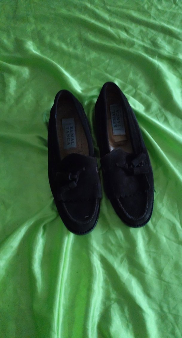 Koyu Siyah Süet Tokalı Erkek Çocuk Loafer Ayakkabı. 38 - Görsel 4