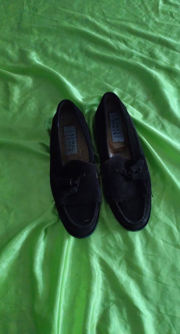 Koyu Siyah Süet Tokalı Erkek Çocuk Loafer Ayakkabı. 38 - Görsel 3