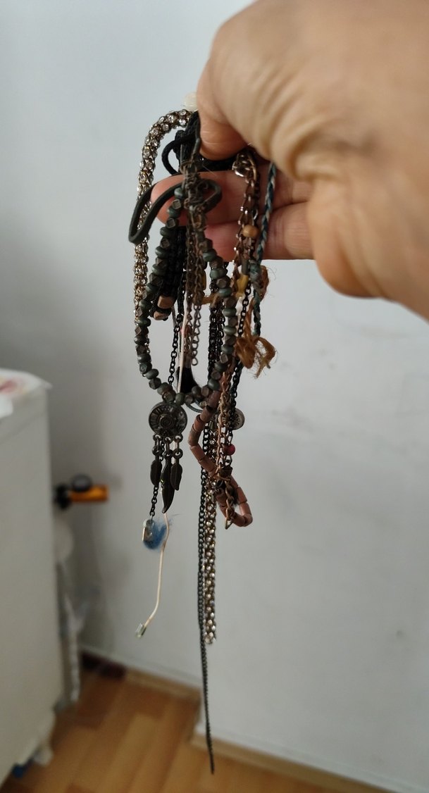 Kadın Çoklu Zincir Detaylı Bohem El Zinciri bileklik - Görsel 3