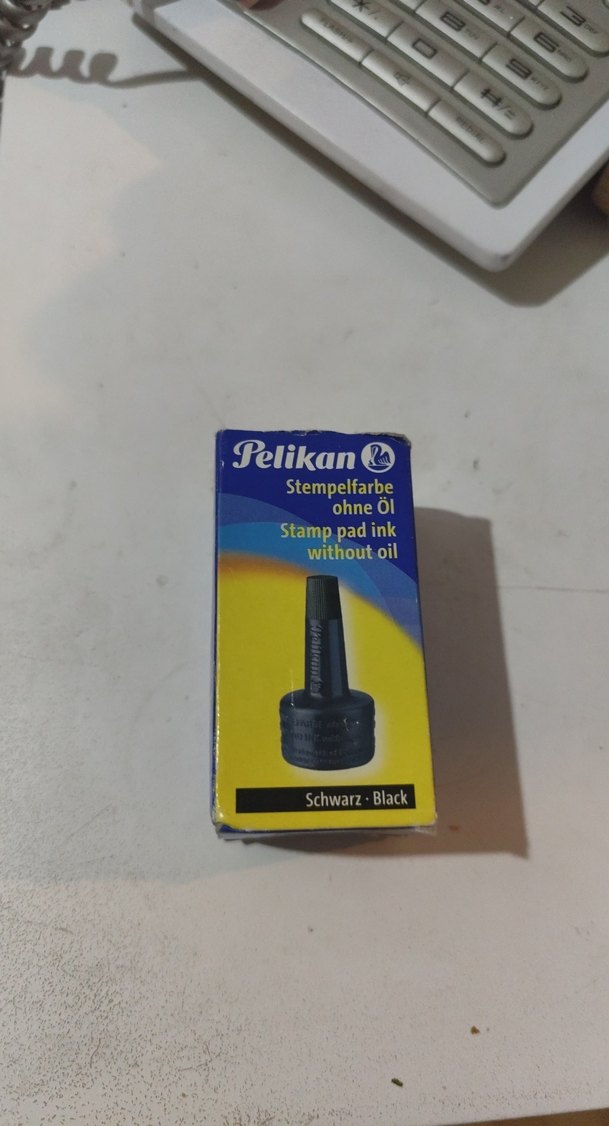 Pelikan Siyah Yağsız Damga Mürekkebi - Görsel 3
