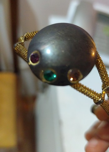 Zincir Detaylı Altın Renk Kadın El Zinciri bileklijk - Görsel 3