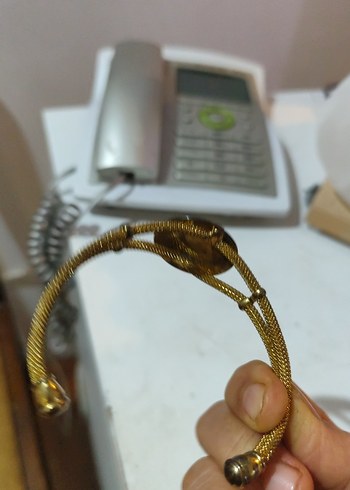 Zincir Detaylı Altın Renk Kadın El Zinciri bileklijk - Görsel 5