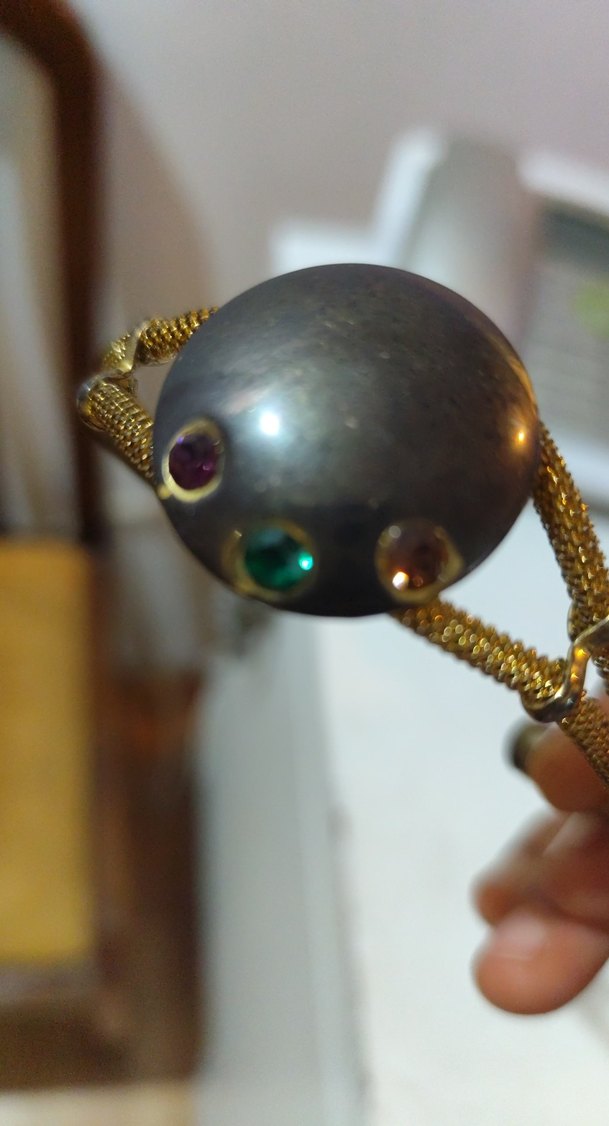 Zincir Detaylı Altın Renk Kadın El Zinciri bileklijk - Görsel 3