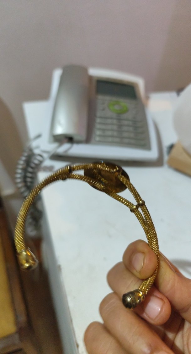 Zincir Detaylı Altın Renk Kadın El Zinciri bileklijk - Görsel 5