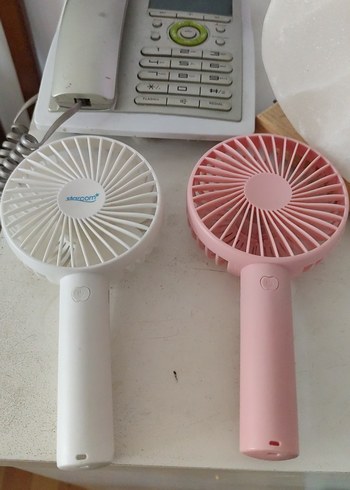 Pembe Taşınabilir Mini Vantilatör boxuk - Görsel 3