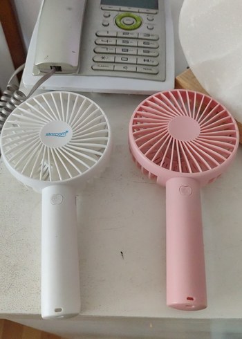 Pembe Taşınabilir Mini Vantilatör boxuk - Görsel 2