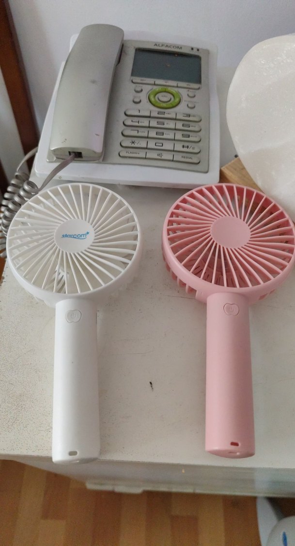 Pembe Taşınabilir Mini Vantilatör boxuk - Görsel 5