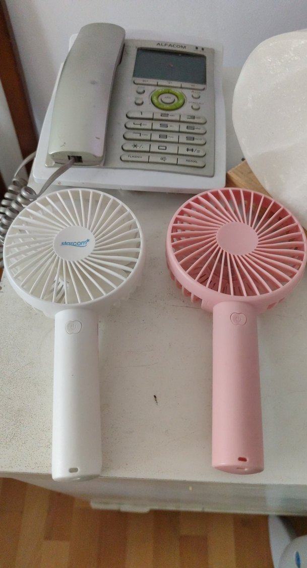 Pembe Taşınabilir Mini Vantilatör boxuk - Görsel 4