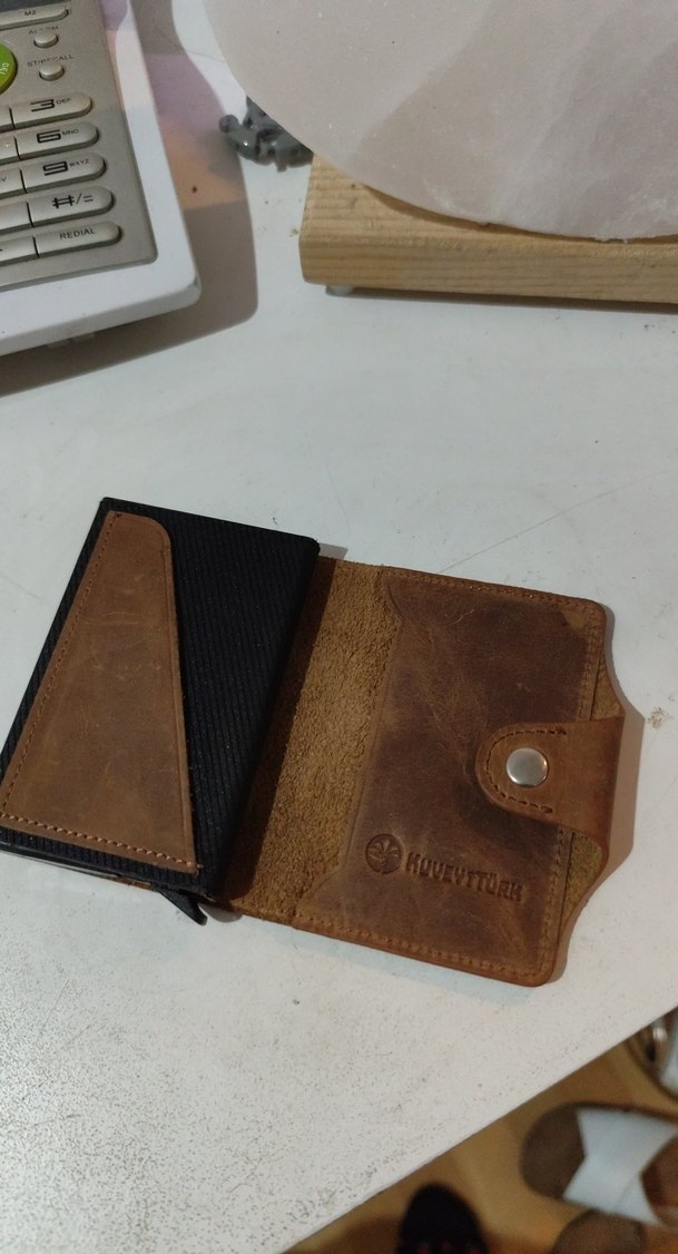 Kahverengi Minimalist Erkek Cüzdan - Görsel 2