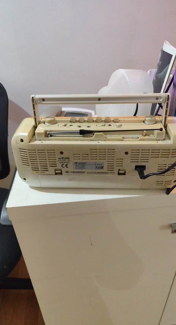 Turuncu Renkli Müzik Sistemi - Görsel 5