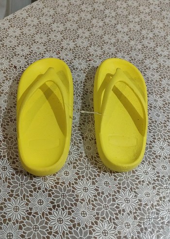 Sarı Kadın Platform Terlik Velcro - Görsel 3