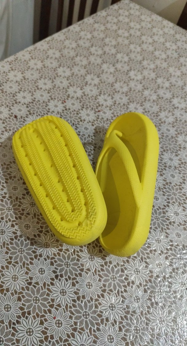 Sarı Kadın Platform Terlik Velcro - Görsel 5