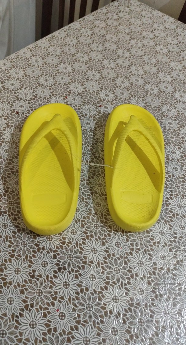 Sarı Kadın Platform Terlik Velcro - Görsel 4