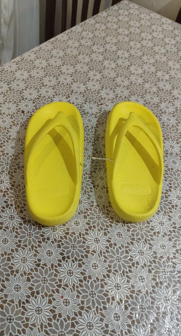 Sarı Kadın Platform Terlik Velcro - Görsel 2