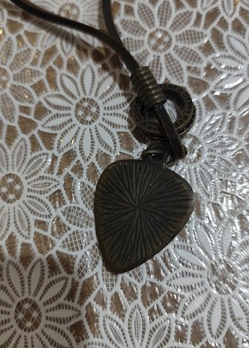 Uzun Siyah Dantel Bohem Yılan Desenli Kolye - Görsel 5