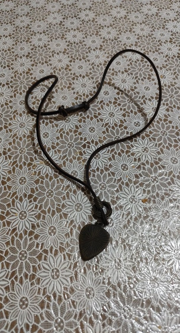 Uzun Siyah Dantel Bohem Yılan Desenli Kolye - Görsel 3