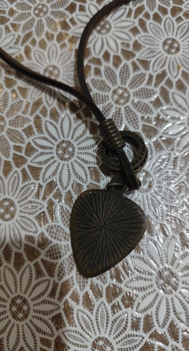 Uzun Siyah Dantel Bohem Yılan Desenli Kolye - Görsel 4