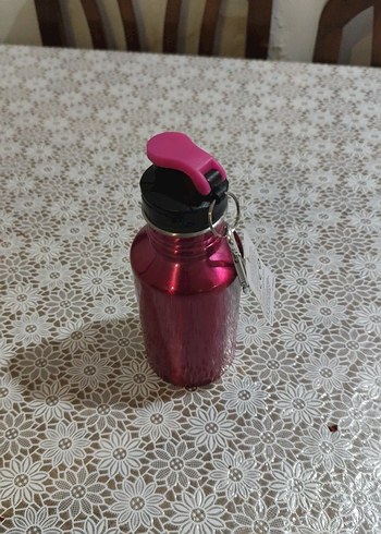 Renkli Pembe Çocuk Termos Matara - Görsel 2