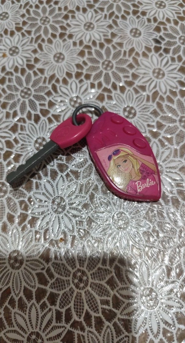 Renkli Barbie Püsküllü Anahtarlık - Görsel 2