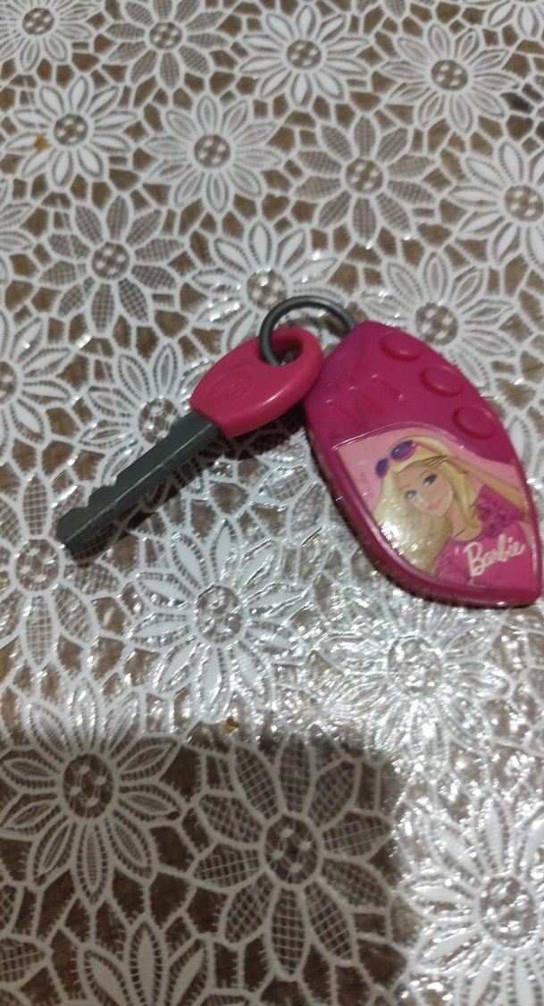 Renkli Barbie Püsküllü Anahtarlık - Görsel 4