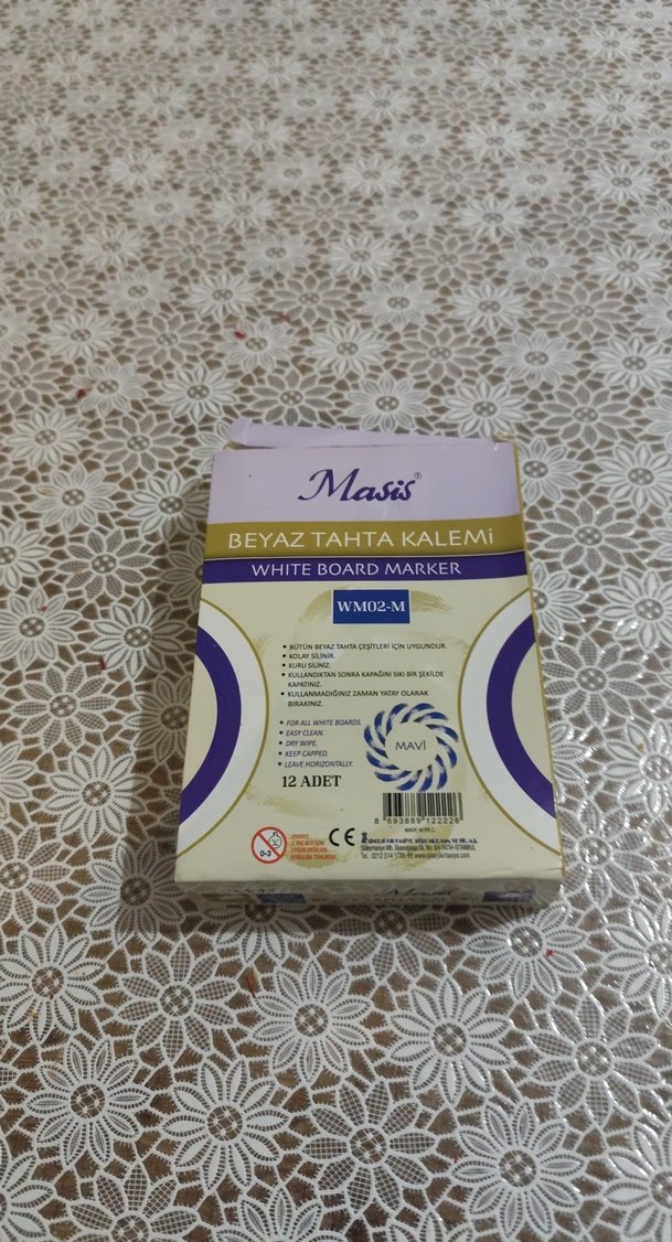 Mavis Masis Beyaz Tahta Kalemi 12'li - Görsel 4