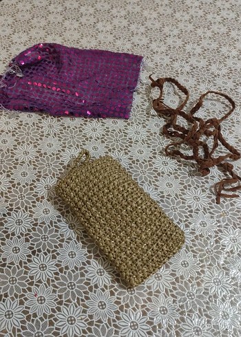 Renkli Nakışlı Bohem Örgü Çapraz Çanta - Görsel 5