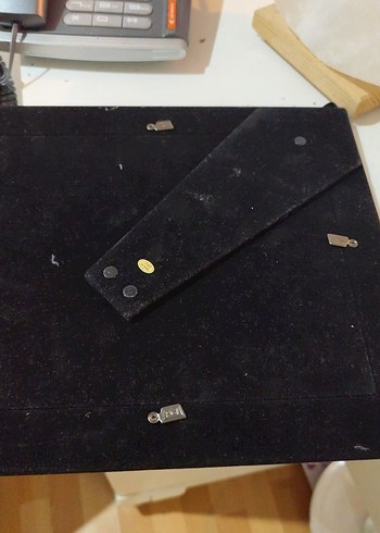 Bej Çiçek Desenli Gri Çerçeve - Görsel 4