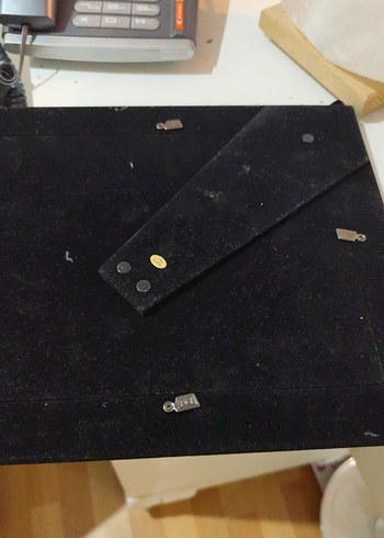 Bej Çiçek Desenli Gri Çerçeve - Görsel 5