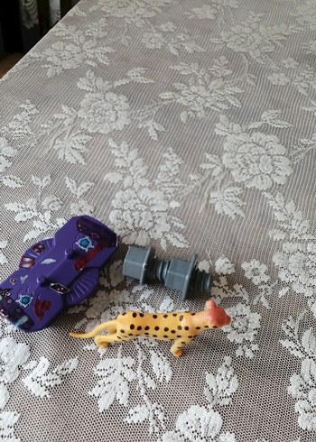 Renkli Mor Kedi Oyuncağı ve Aksesuarı - Görsel 4