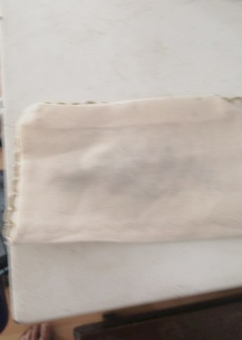 Beden beyaz Renk Nakışlı Erkek Mendili Beyaz Pastel. El şi metsklısıma