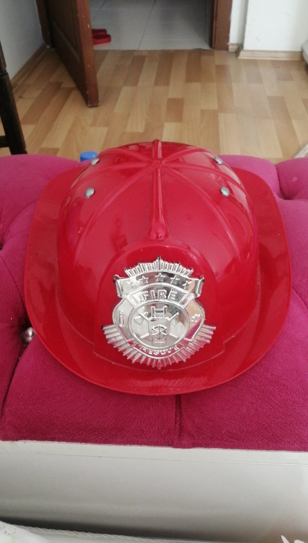 Kırmızı Vintage Baskılı Motosiklet Kaskı - Görsel 2