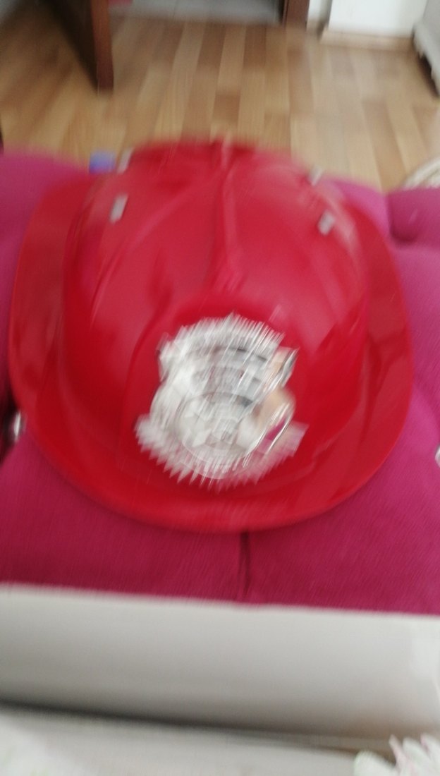 Kırmızı Vintage Baskılı Motosiklet Kaskı - Görsel 3