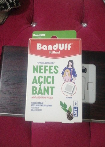 Bordo Nefes Açıcı Bant 6'lı - Görsel 3