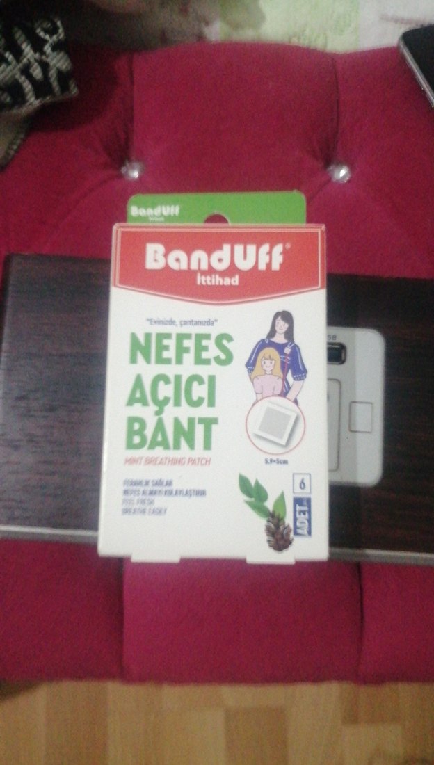 Bordo Nefes Açıcı Bant 6'lı - Görsel 2