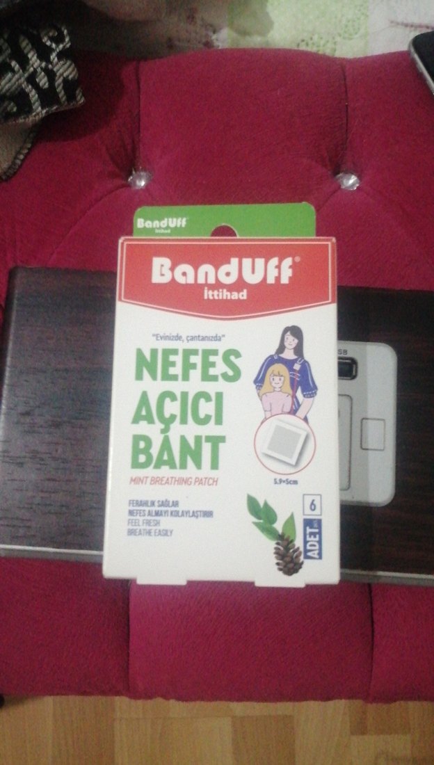 Bordo Nefes Açıcı Bant 6'lı - Görsel 3