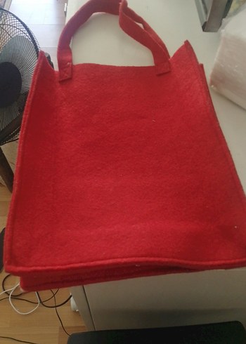 Kırmızı Kareli Bebek Çantası 23  31 8 santim kece - Görsel 5