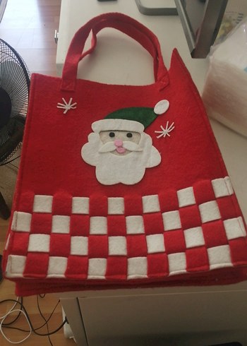 Kırmızı Kareli Bebek Çantası 23  31 8 santim kece - Görsel 3