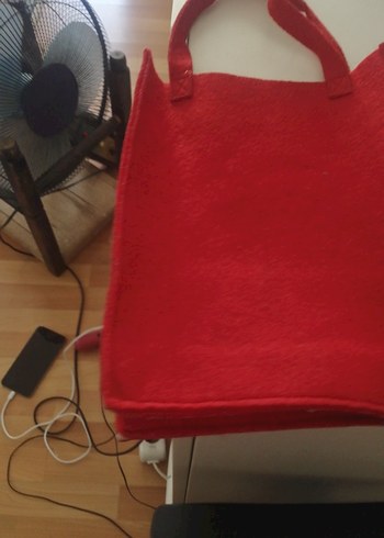 Kırmızı Kareli Bebek Çantası 23  31 8 santim kece - Görsel 7