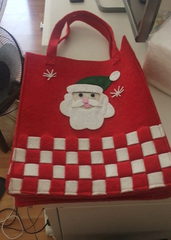 Kırmızı Kareli Bebek Çantası 23  31 8 santim kece - Görsel 4