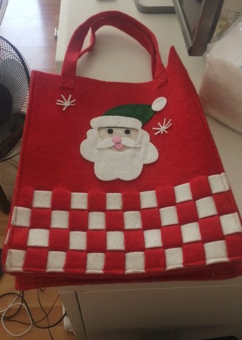 Kırmızı Kareli Bebek Çantası 23  31 8 santim kece - Görsel 2