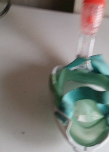 Renkli Turkuaz Yüzme Maskesi Velcro Bantlı - Görsel 4