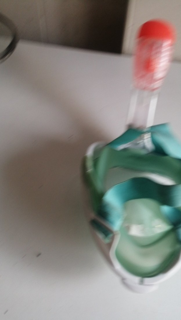 Renkli Turkuaz Yüzme Maskesi Velcro Bantlı - Görsel 4