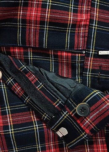 Zara ZARA Women ekoseli kumaş pantolon