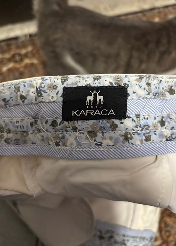 Bej Keten Bol Kesim Kemerli Erkek Pantolon - Görsel 5