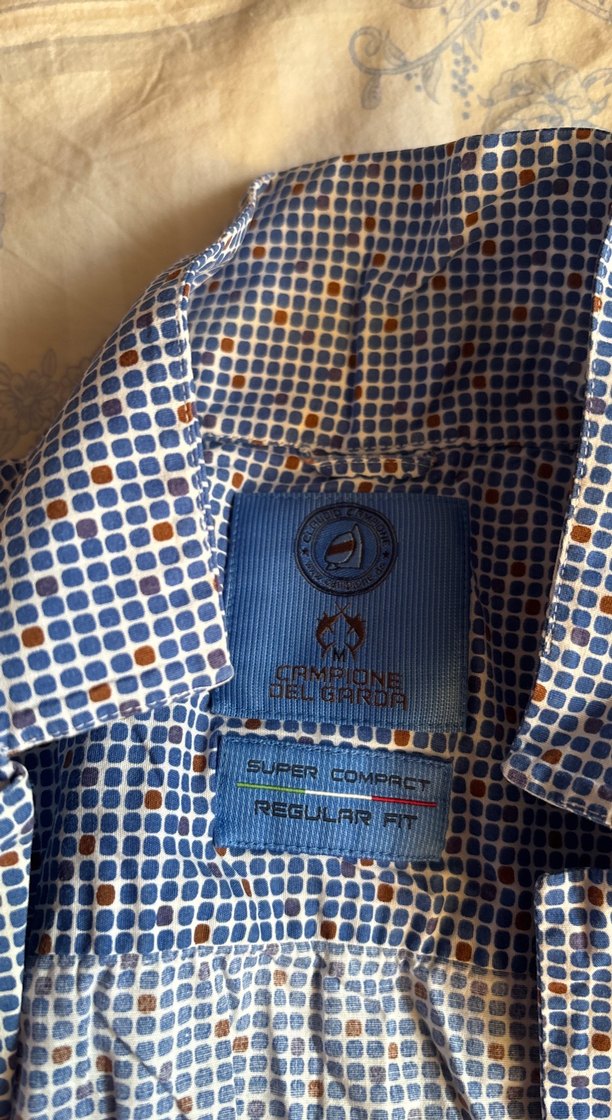 Erkek Lacivert Keten Düğmeli Gömlek - Görsel 2