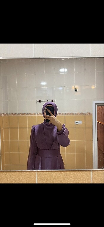 xs Beden Mor jan jan kumaş abiye