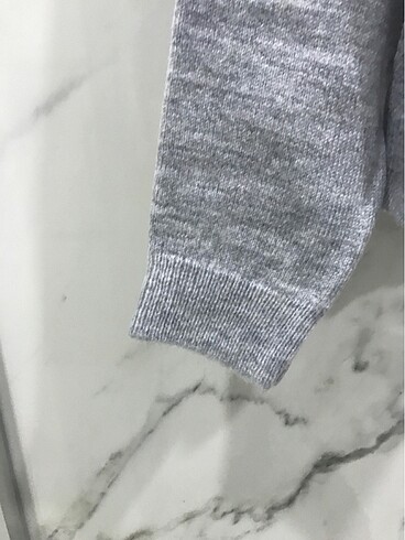 m Beden gri Renk MASSIMO DUTTI KADIN BOĞAZLI KAZAK M BEDEN