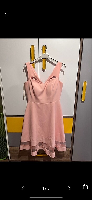 Pembe Abiye Elbise