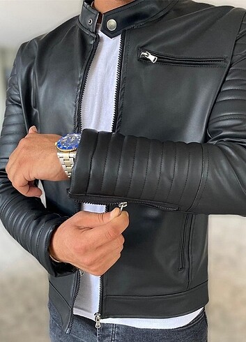 Diğer Marco Vaico Erkek deri Ceket
