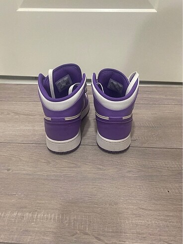 38 Beden mor Renk Nike Air Jordan 1 Mid Purple Venom